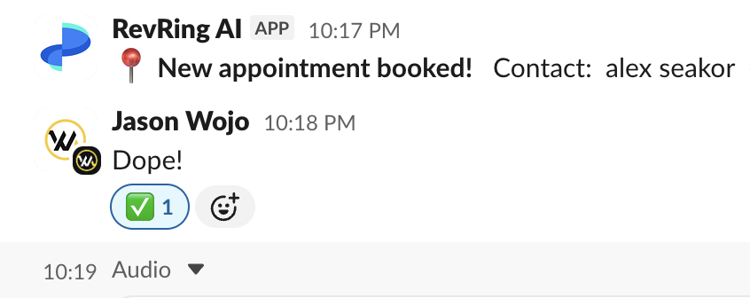 Wojo Media Slack screenshot